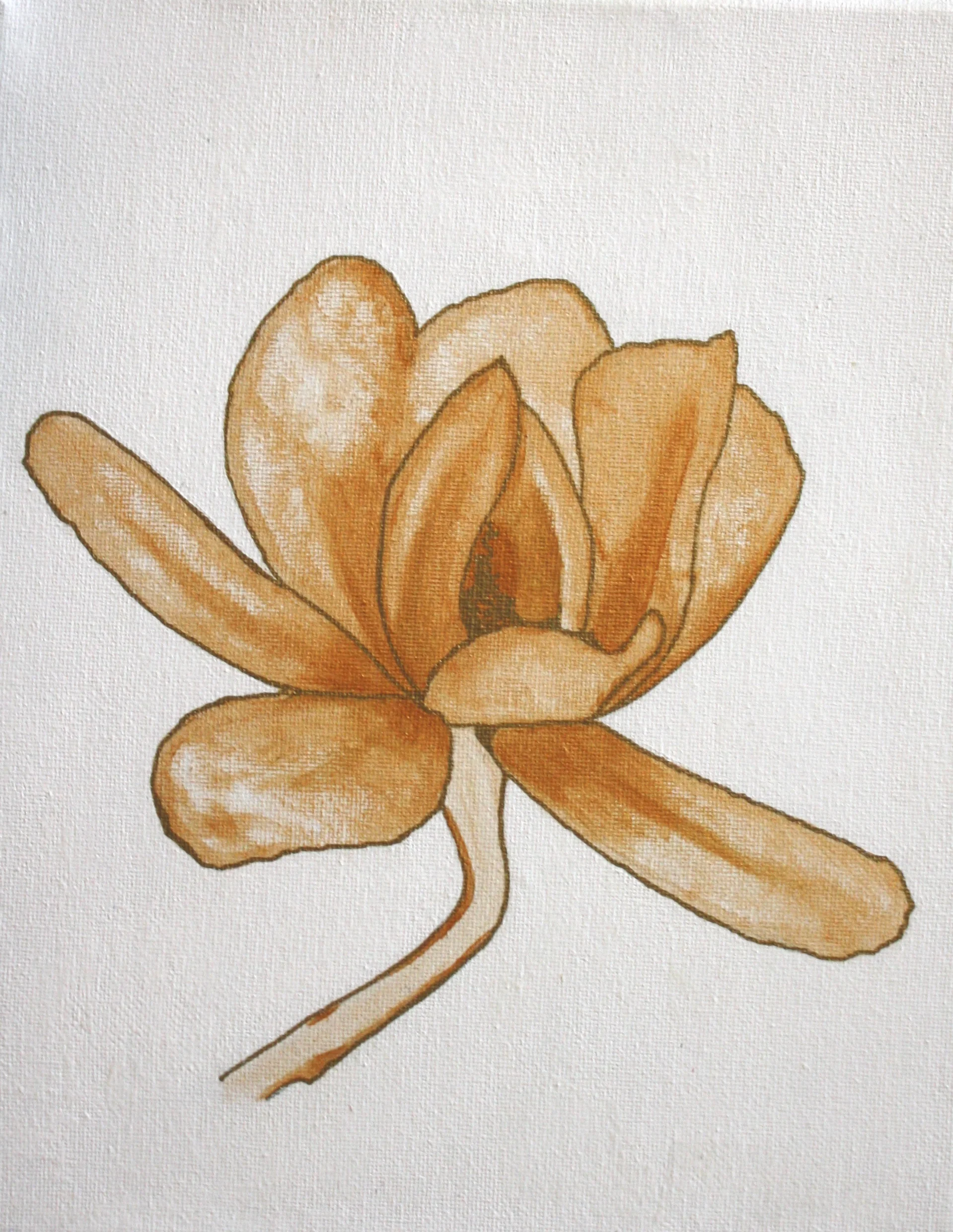 magnolia, gold magnolia, magnolia painting, flower acrylic painting, botanical art, floral art, wall art, canvas art, canvas wall art, feng shui artwork, feng shui wall art, feng shui living
