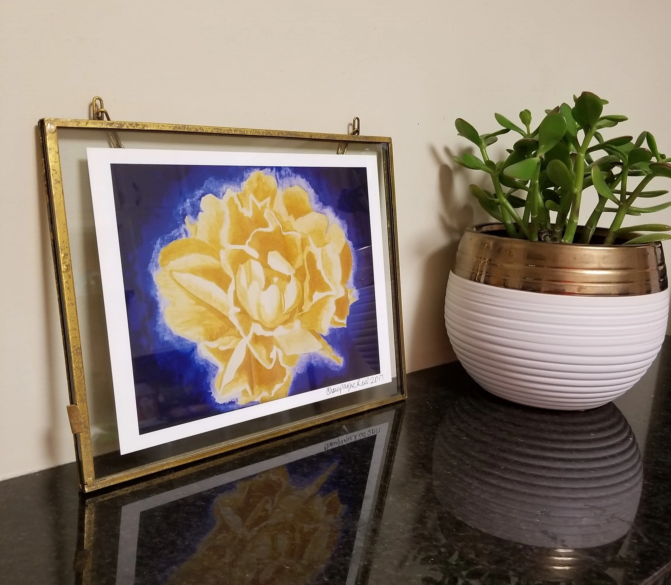 Gold Peony in Frame.jpg