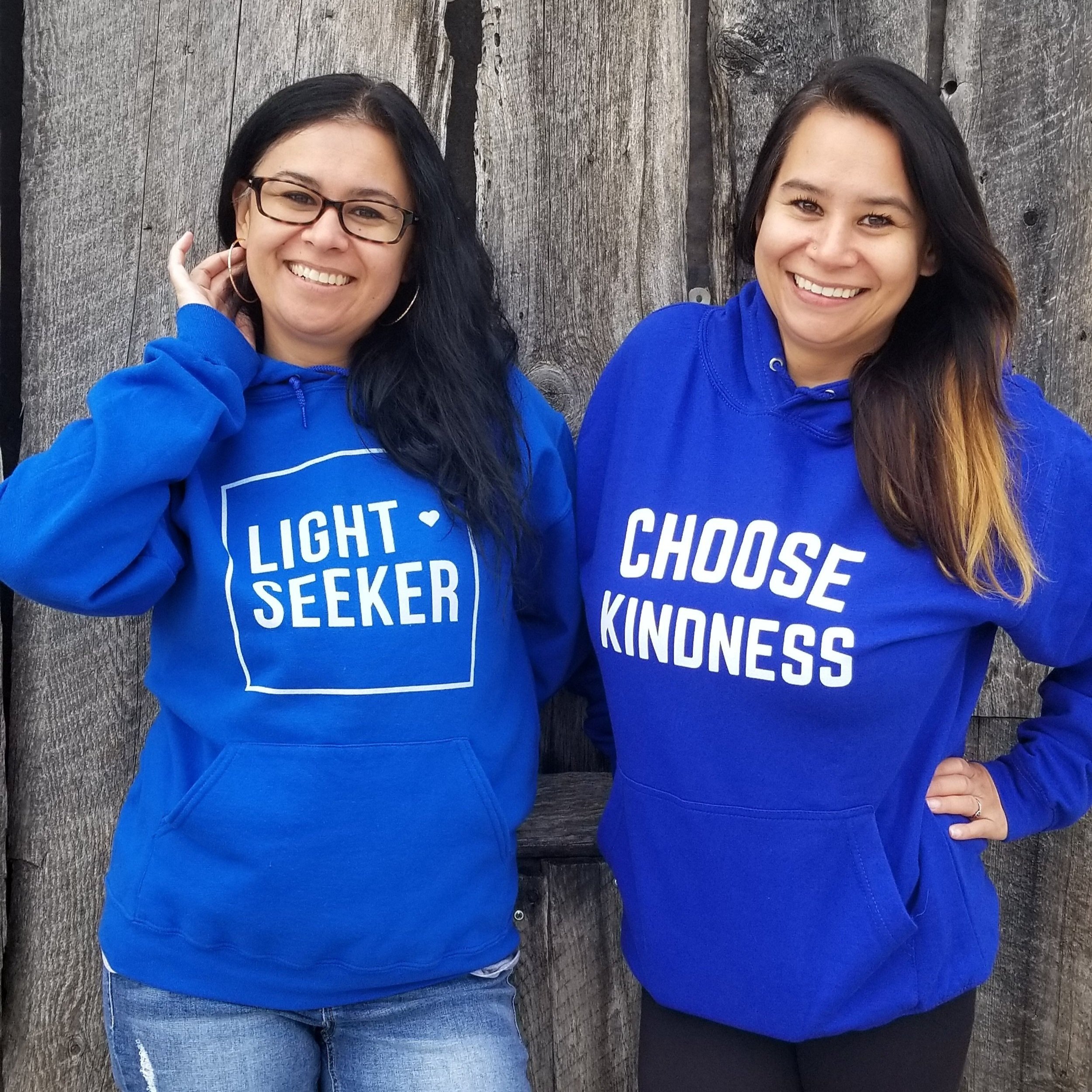 Light Seeker and Choose Kindness Hoodies