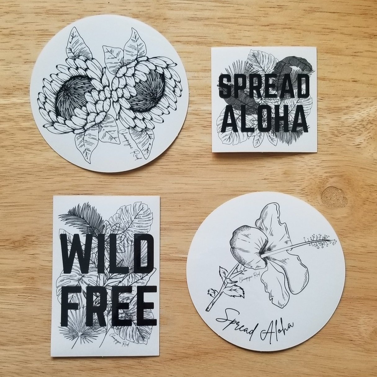 Spread Aloha Stickers