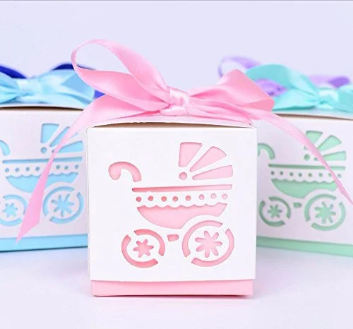 Light Pink Baby shower Favor Box