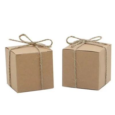 Kraft 2x2 favor box