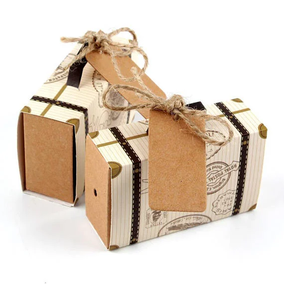 suitcase favor boxes