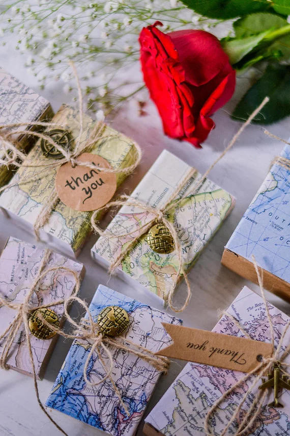Compass Vintage map gift box