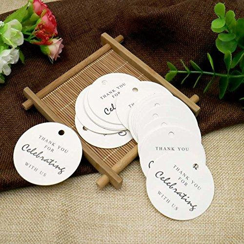 50 Thank You favor tags, Vintage favor tag