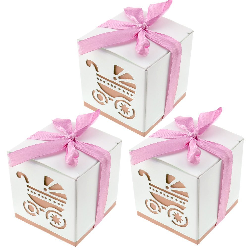 Light Pink Baby shower Favor Box