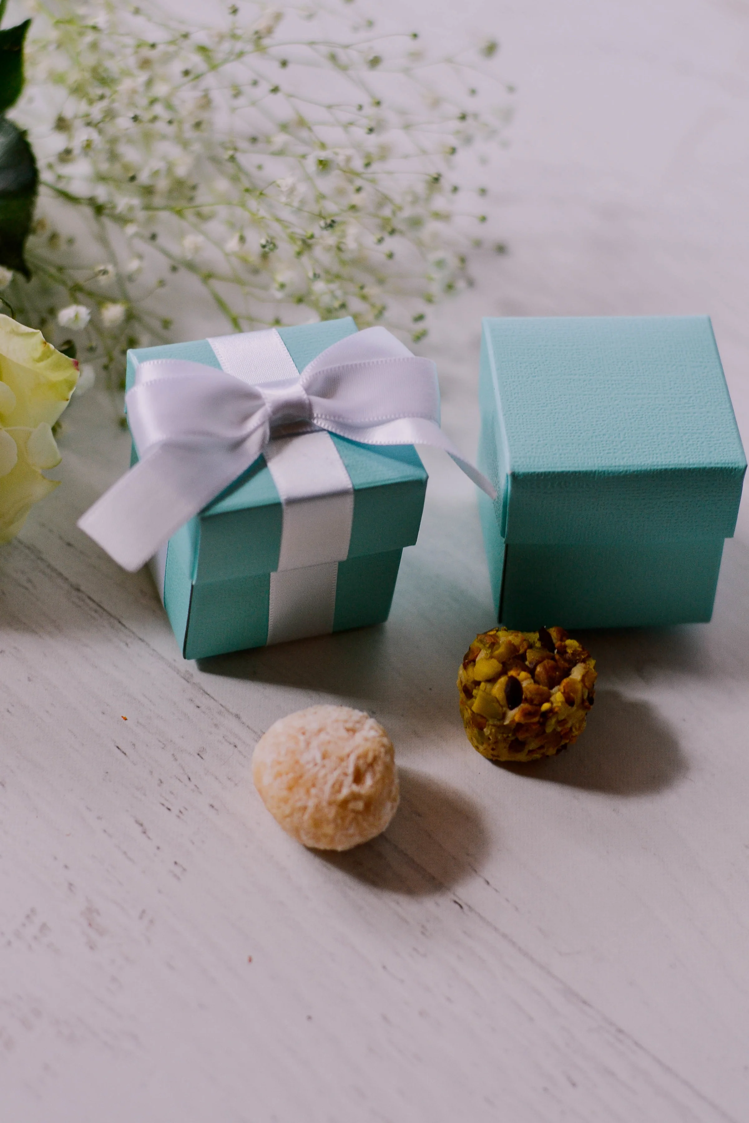 Boy party blue favor box