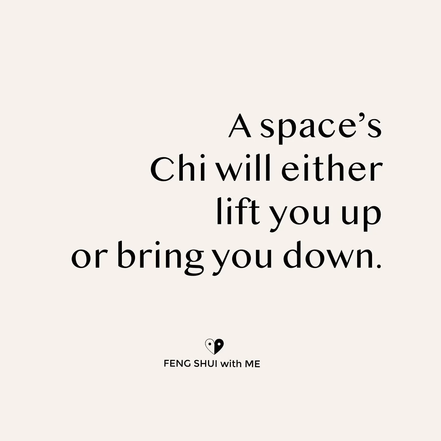 To this day, I can&rsquo;t believe how much this is true.

I&rsquo;ve been staying in a low-energy place the last couple of days (low energy can mean the owner&rsquo;s Chi has permeated the space durably or that the flow is just bad). I feel worse th