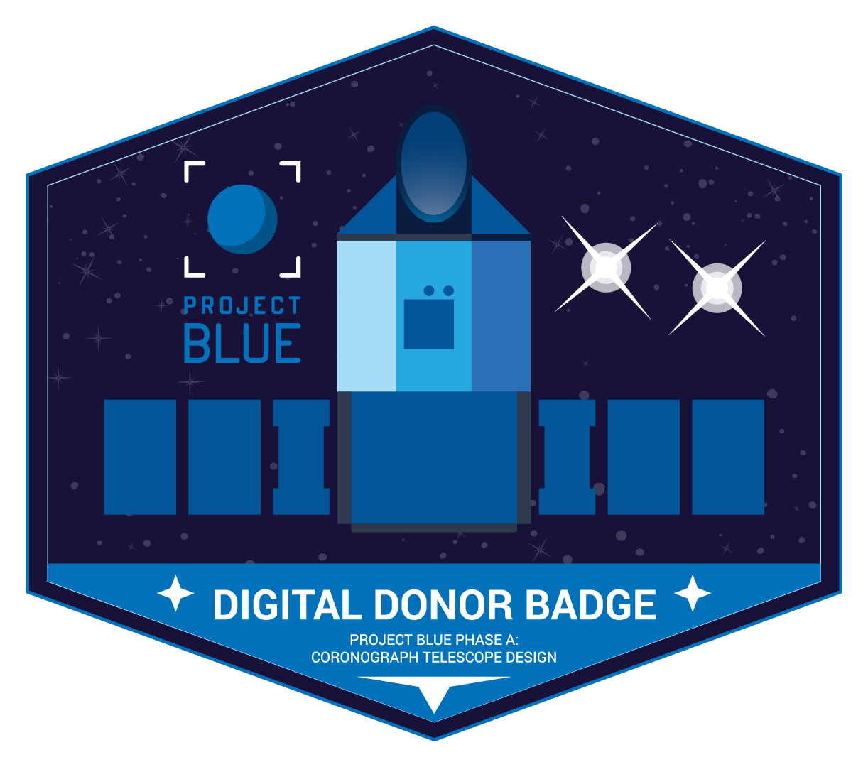 Project Blue Digital Donor Badge