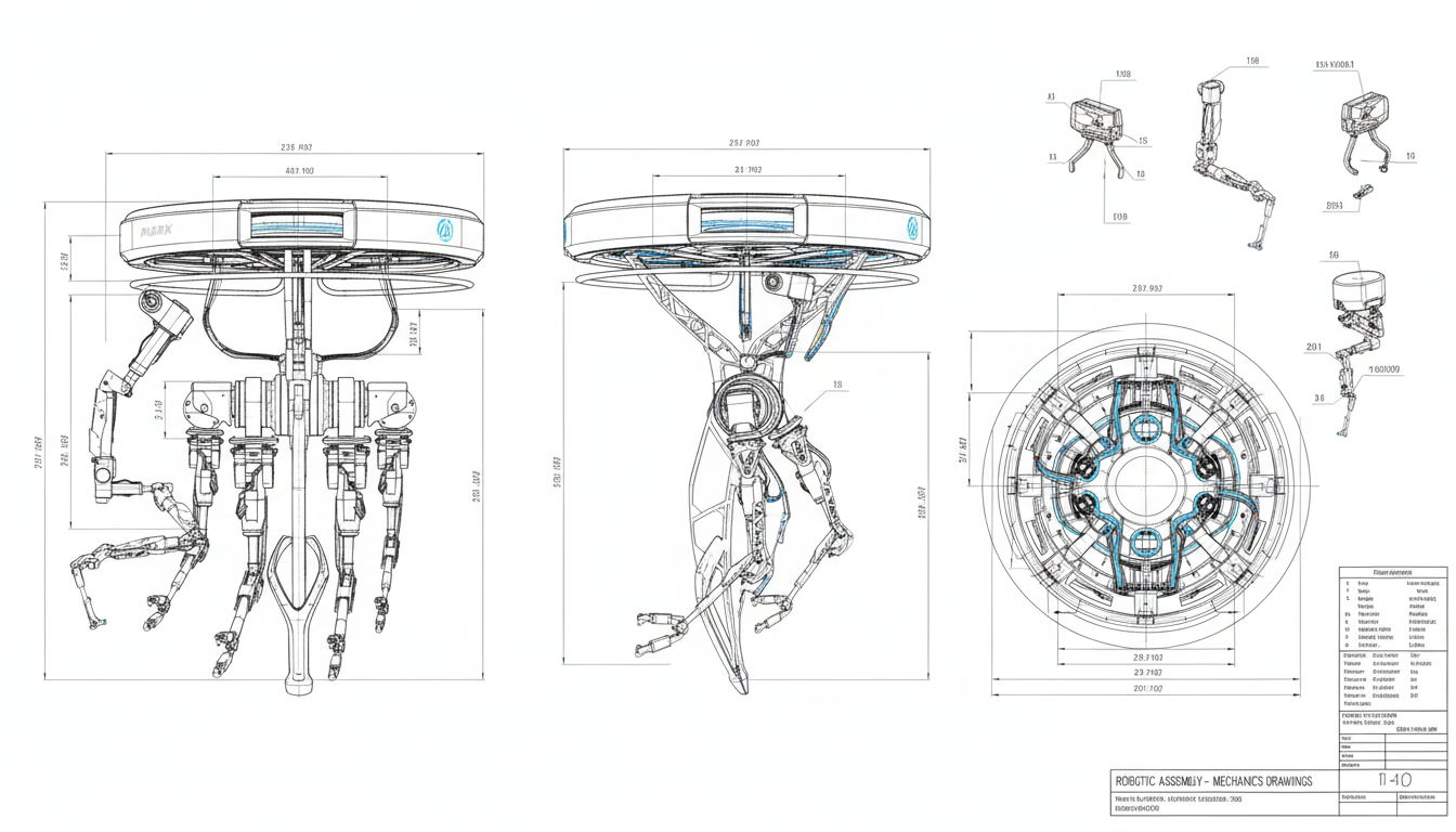 Firefly_Gemini Flash_create mechanics drawings for this robot on white background 937572.png