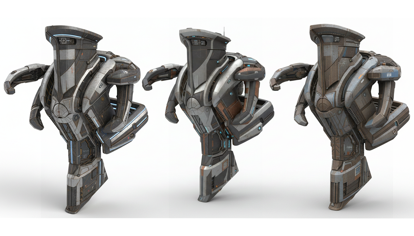 Firefly_Gemini Flash_Create photo real rendering of this Robotic Starship on white background 697748.png