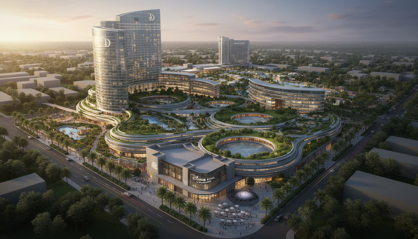 Firefly_Gemini Flash_Modern Disney resort. Make architectural rendering photo real.  617604.png