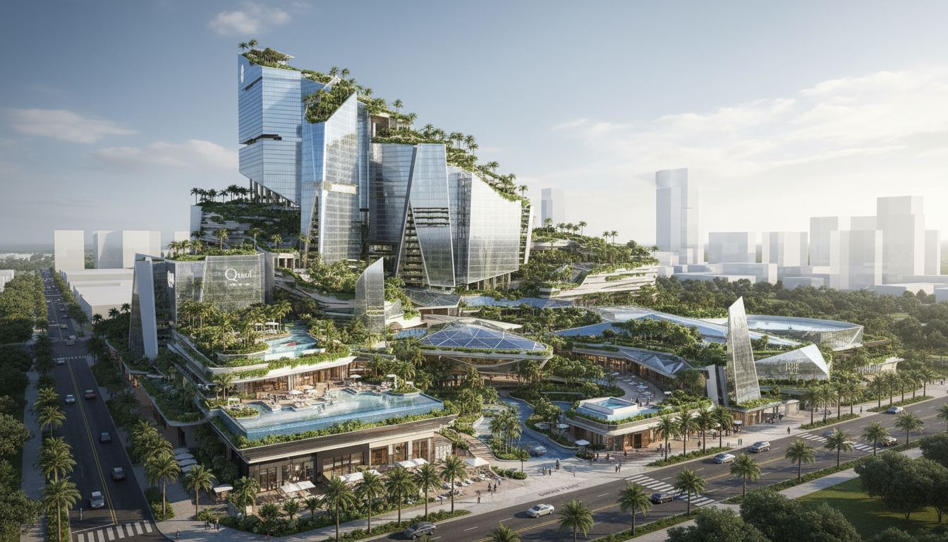 Firefly_Gemini Flash_modern resort. Make architectural rendering photo real.  710524.png