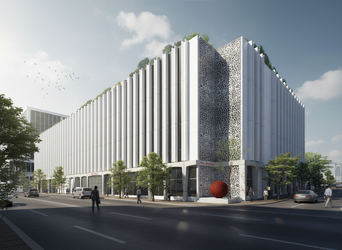 Firefly_Gemini Flash_create a dramatic daytime photo real image of this hotel 531222.png