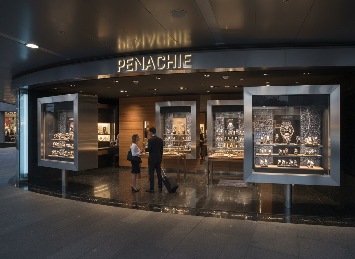 Firefly_Gemini Flash_create a photo real image of this luxury watch store 763197.png