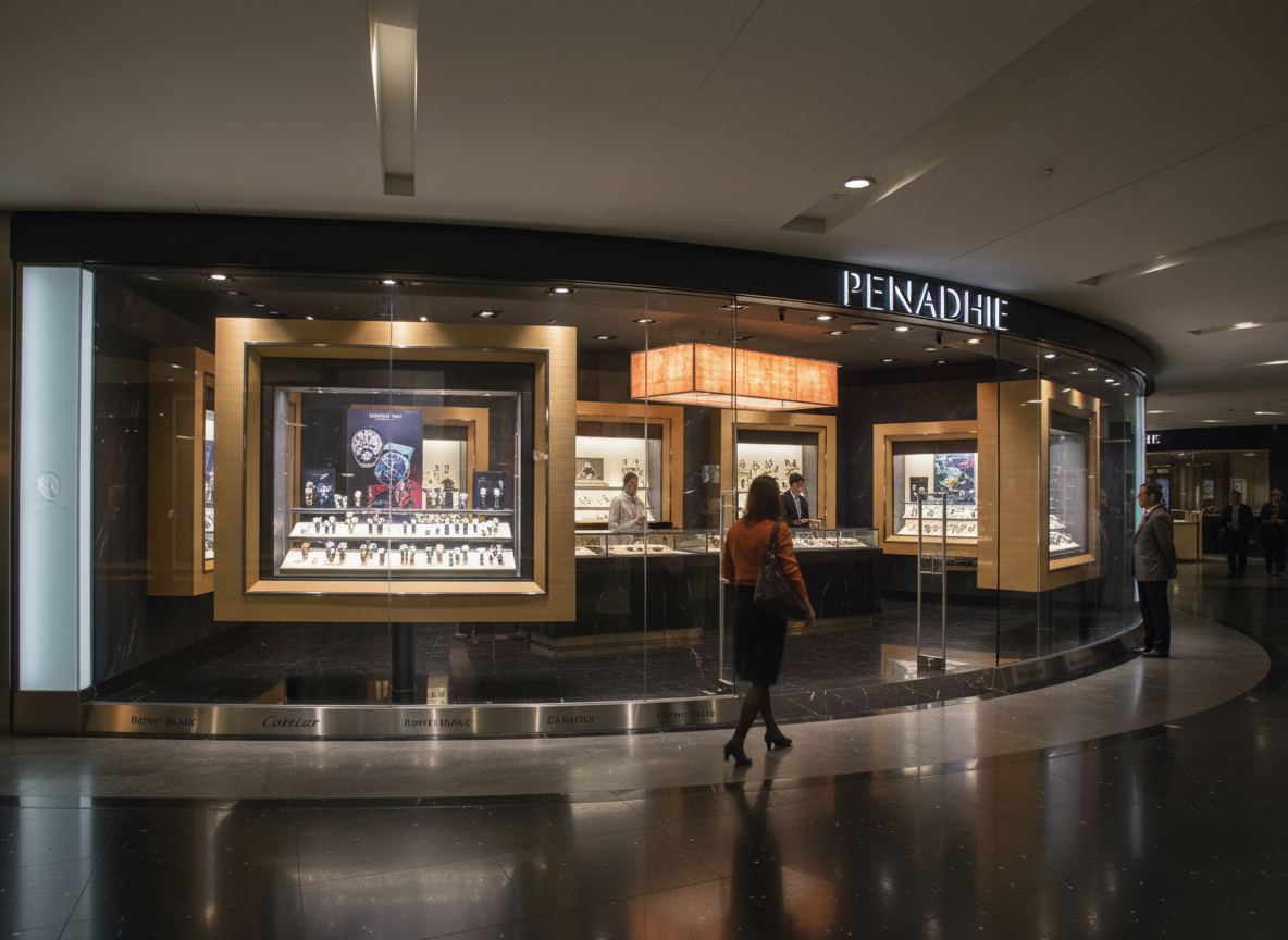 Firefly_Gemini Flash_create a photo real image of this luxury watch store 821198.png
