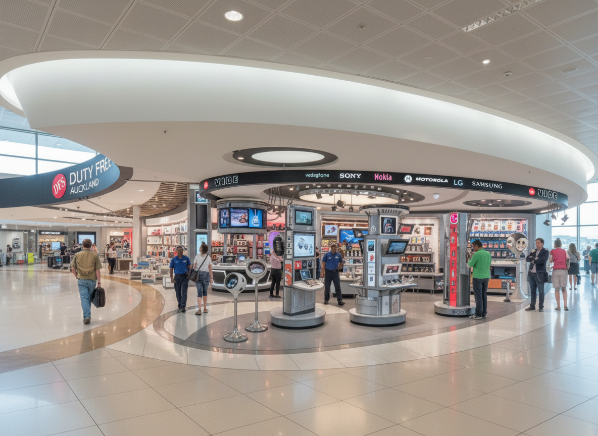 Firefly_Gemini Flash_create a photo real image of this electronic retail store 777282.png