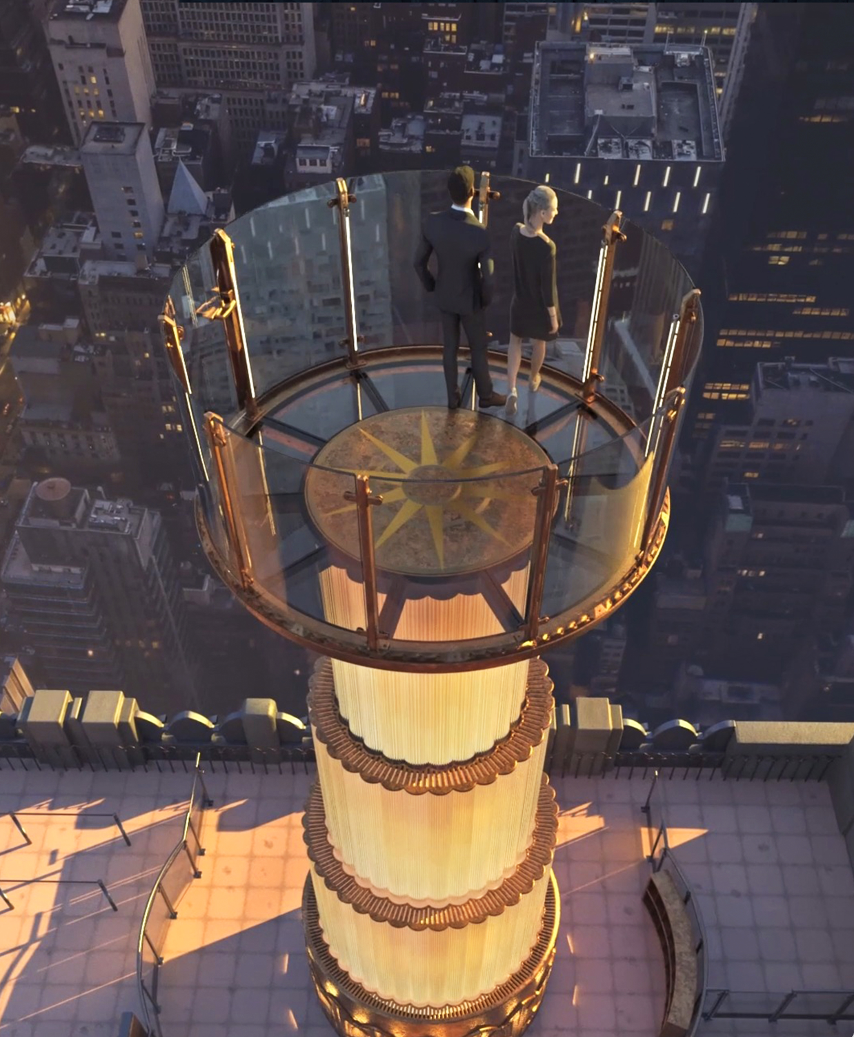 Rock Center Observation Deck and Skylift, With THG