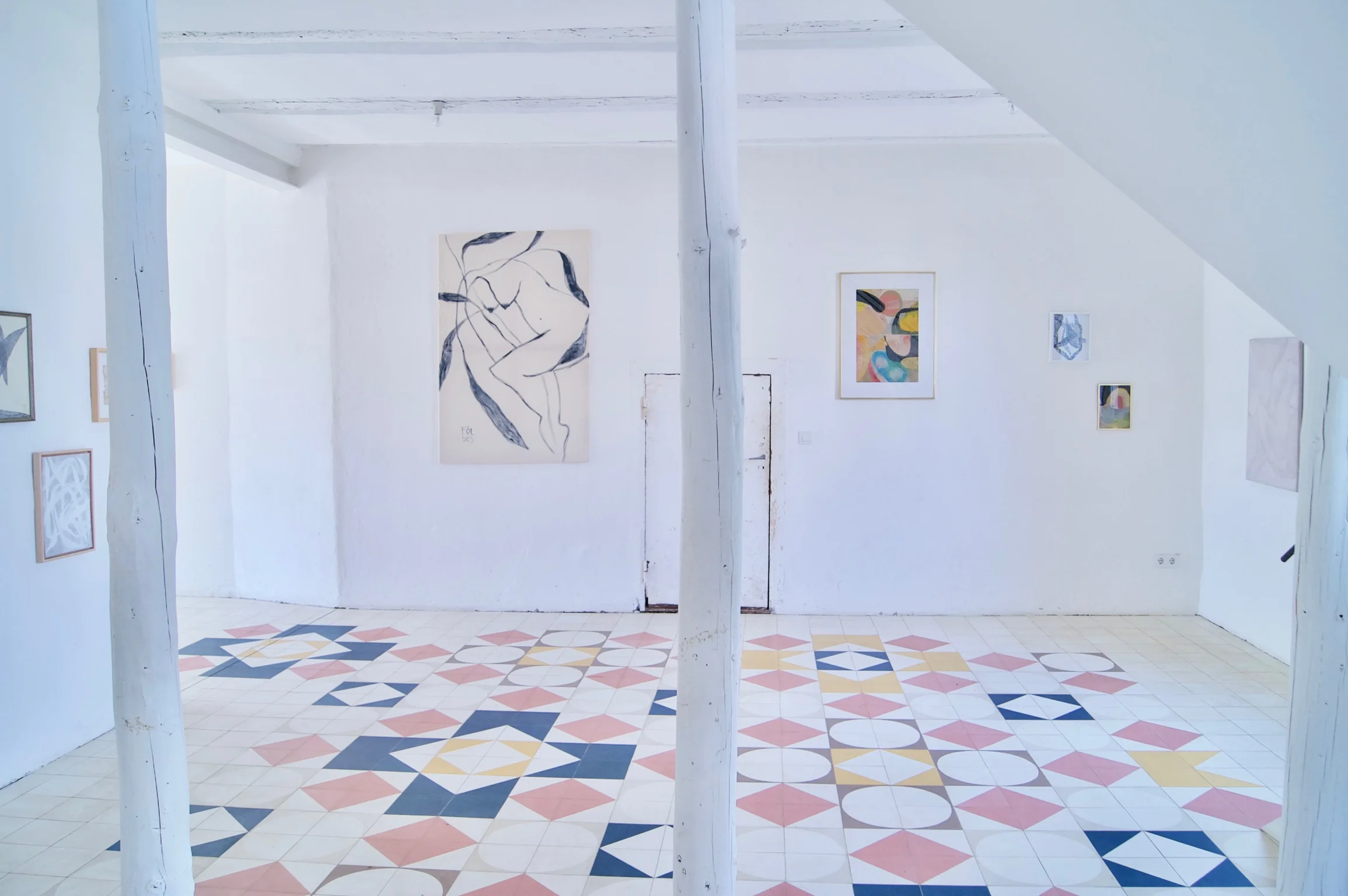 ' In this land leaves sifted sunlight on their cheeks ' Galerie Zum Löwen, Gerswalde, Germany