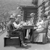 Dinner at Clark’s Lodge, Mt. Tabor, Vt.