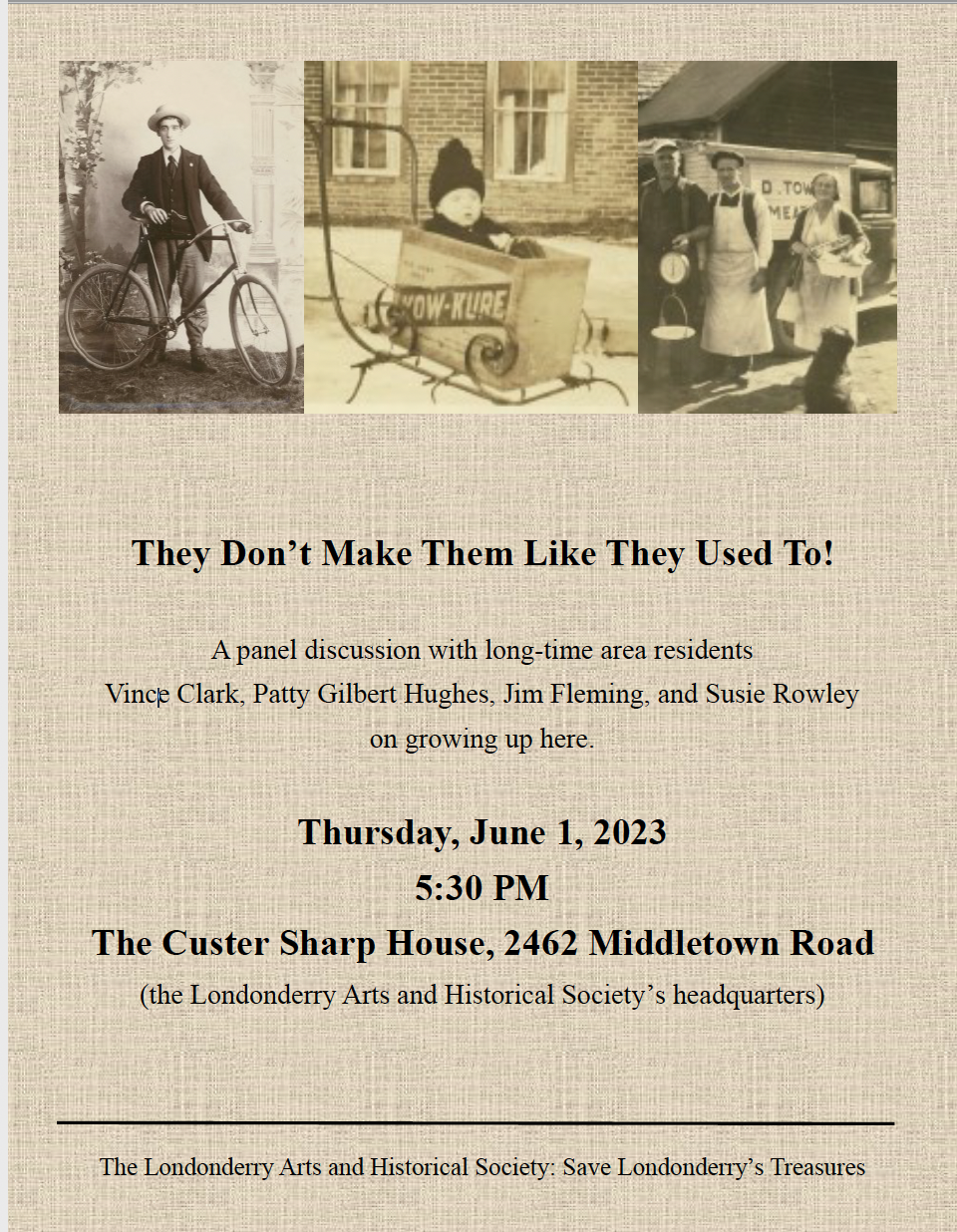 Calendar — Londonderry Arts and Historical Society