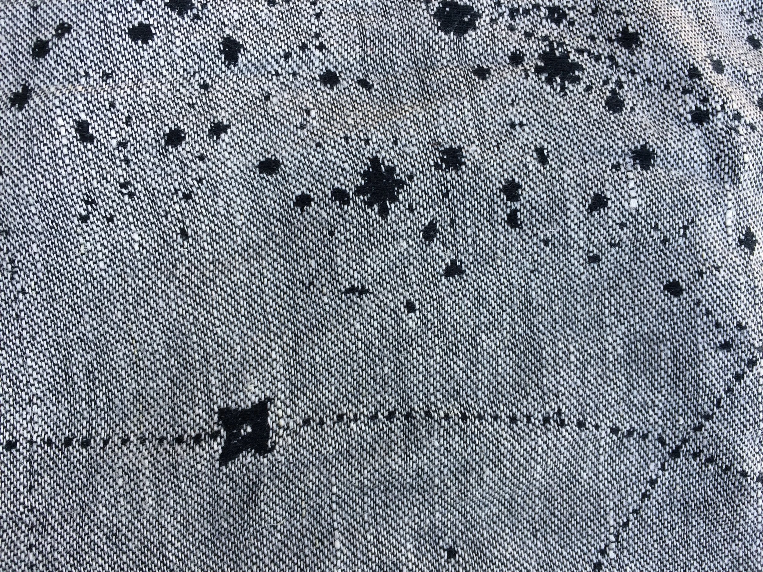 Hemp 'slubs' - Firespiral Spindrift Obsidian Starmap