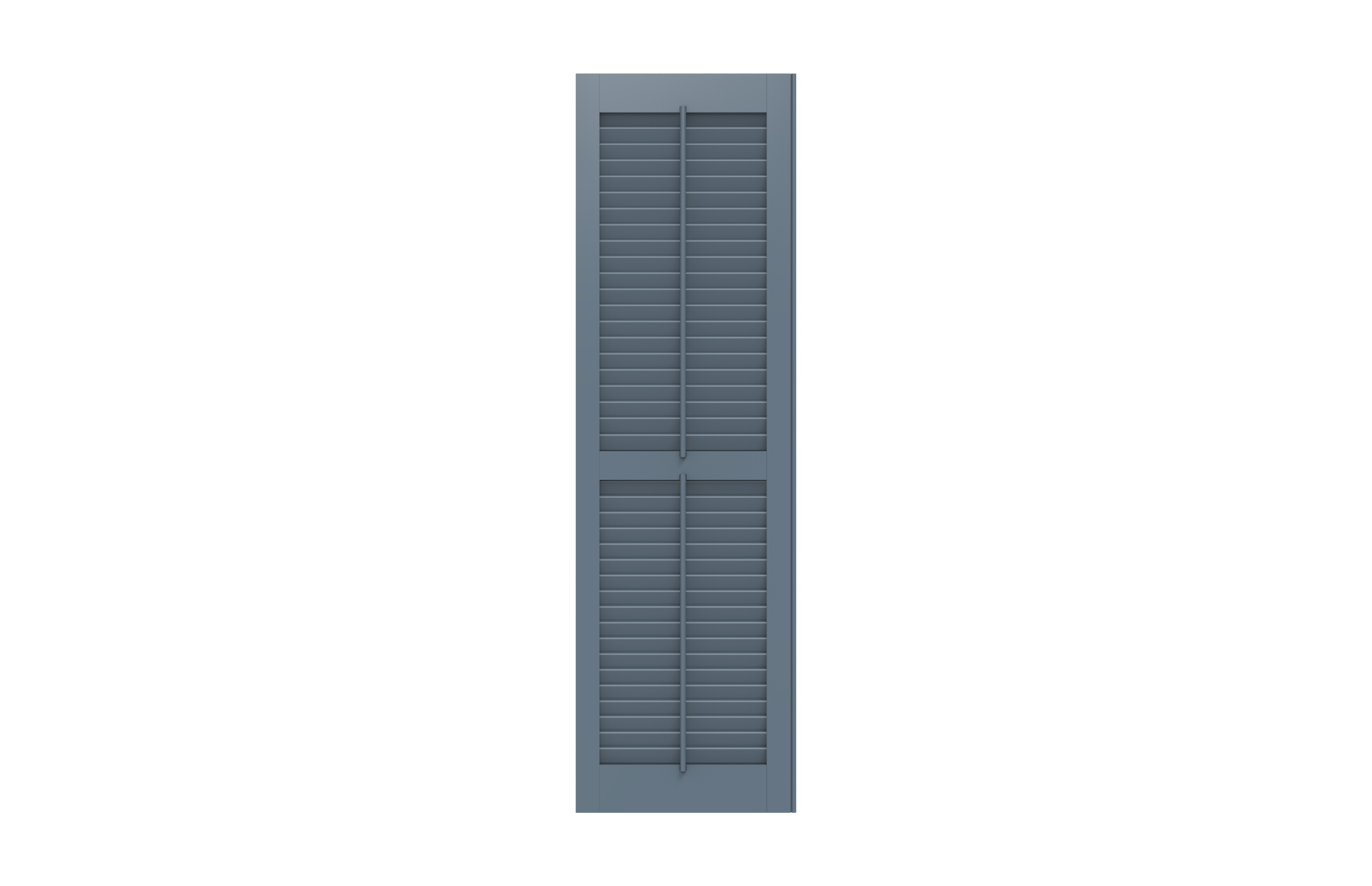 Louver with Rabbeted Edge & Tilt Rod