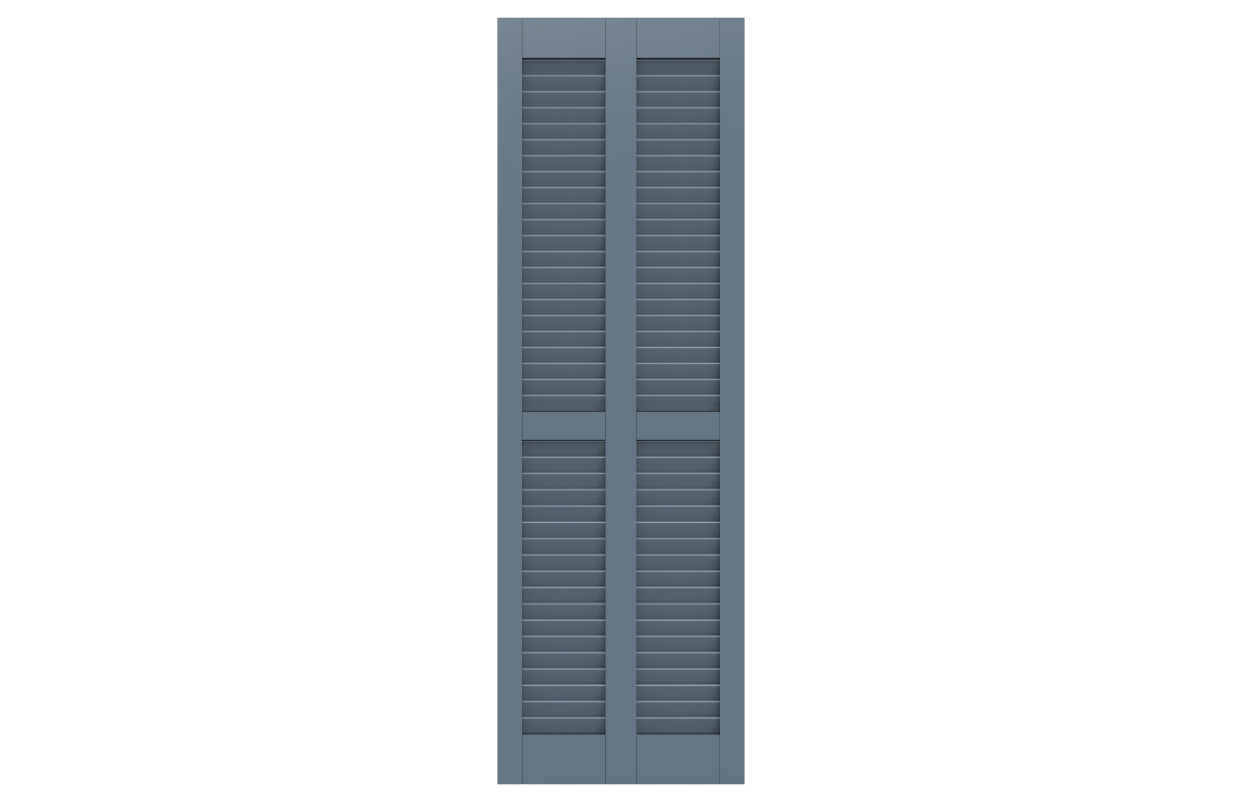 Louver with Center Vertical Stile