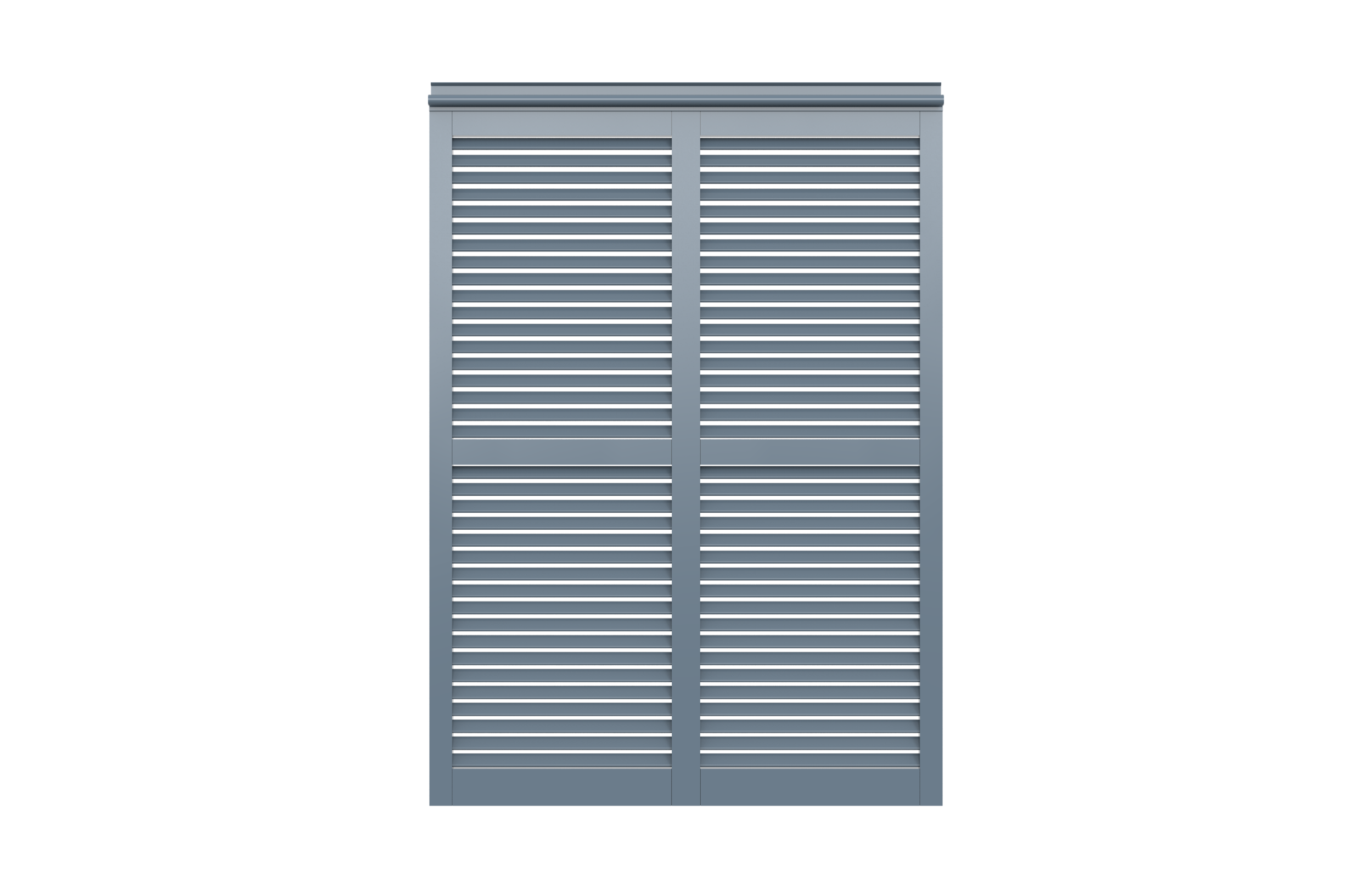 Bahama - Clear View with Vertical Mullion and Horizontal Rail