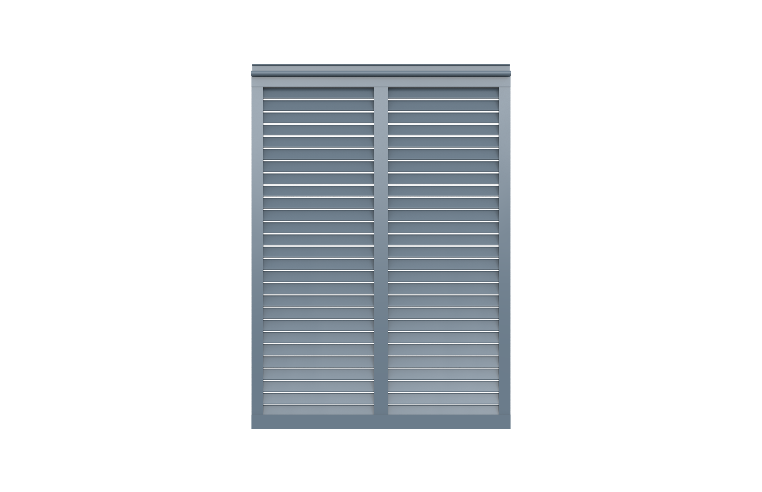 Aluminum Bahama with Vertical Mullion option