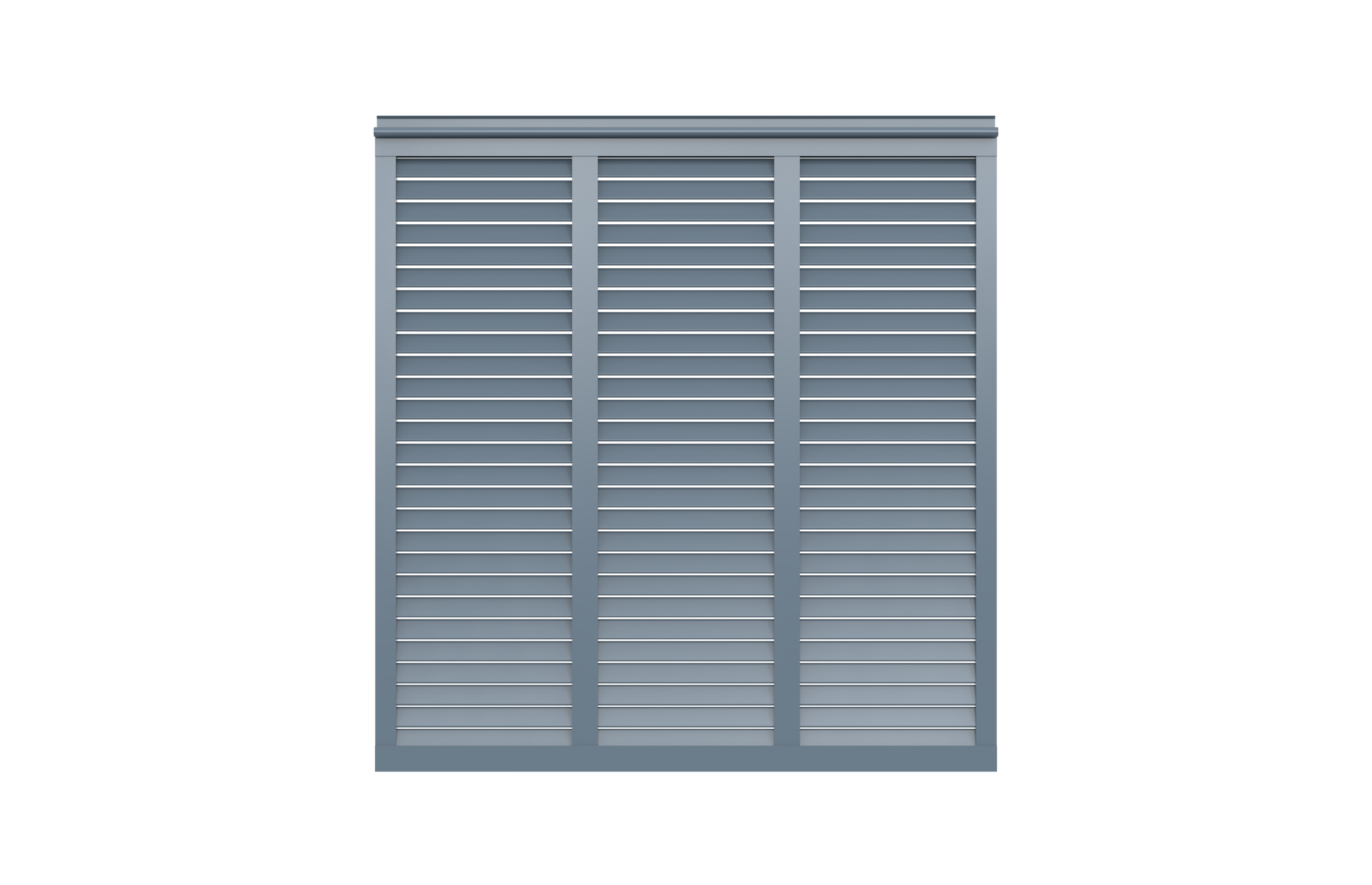 Aluminum Bahama with 2 Vertical Mullions option