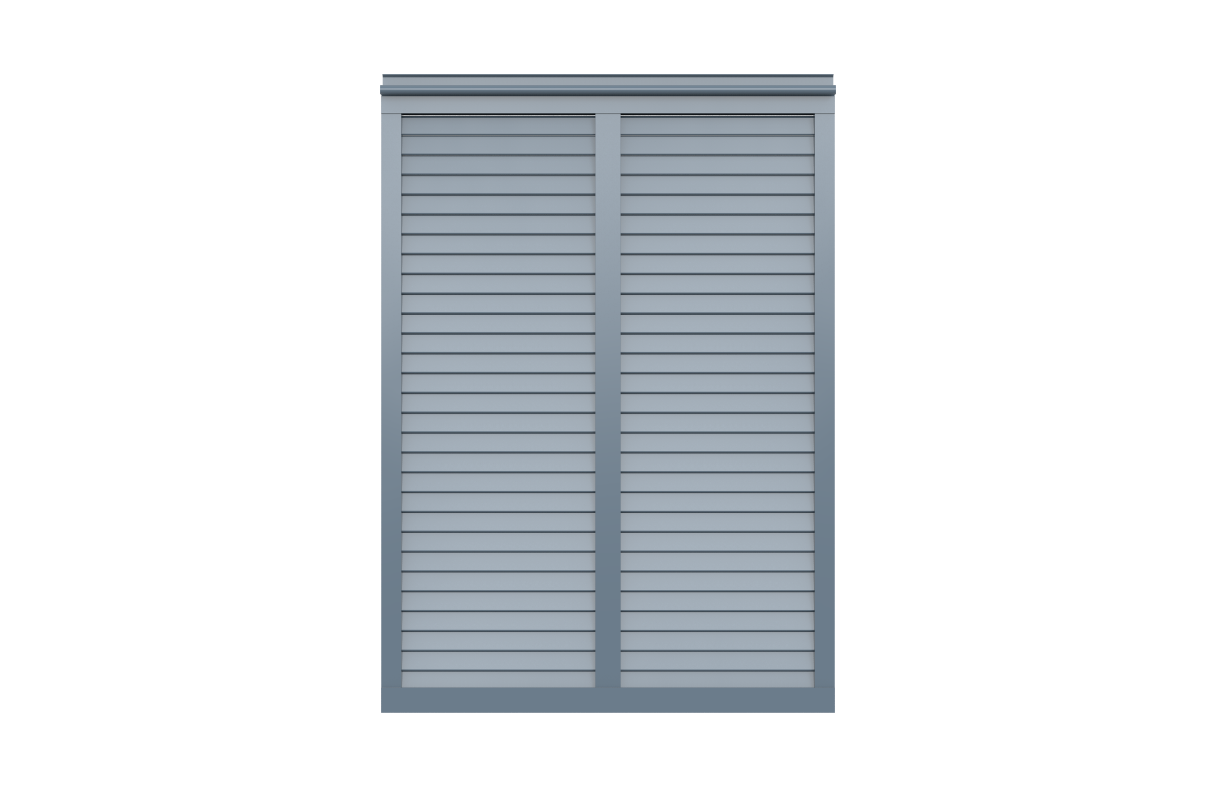 Aluminum Privacy with Vertical Mullion option