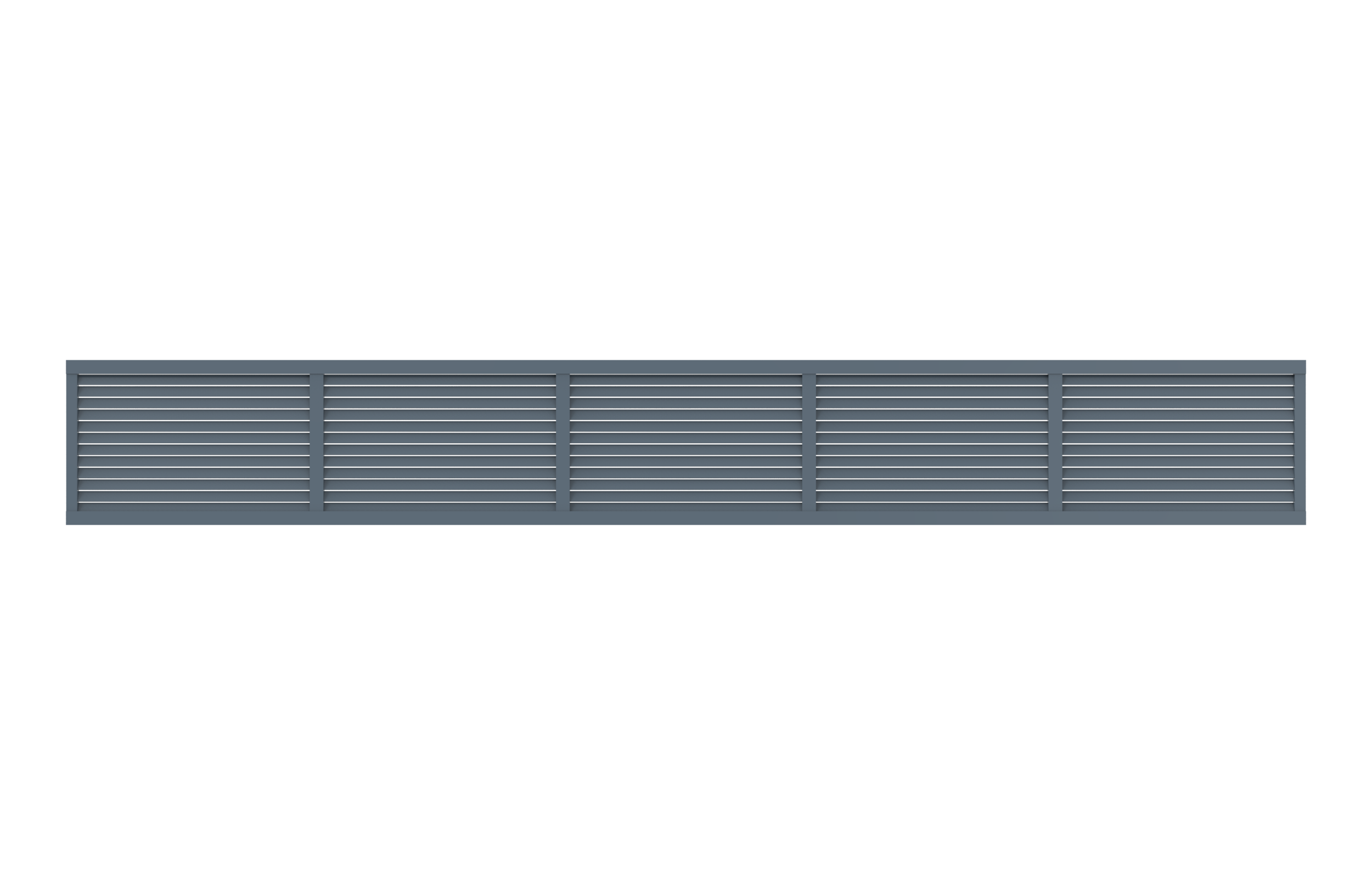 Aluminum Spandrel with 4 Vertical Mullions