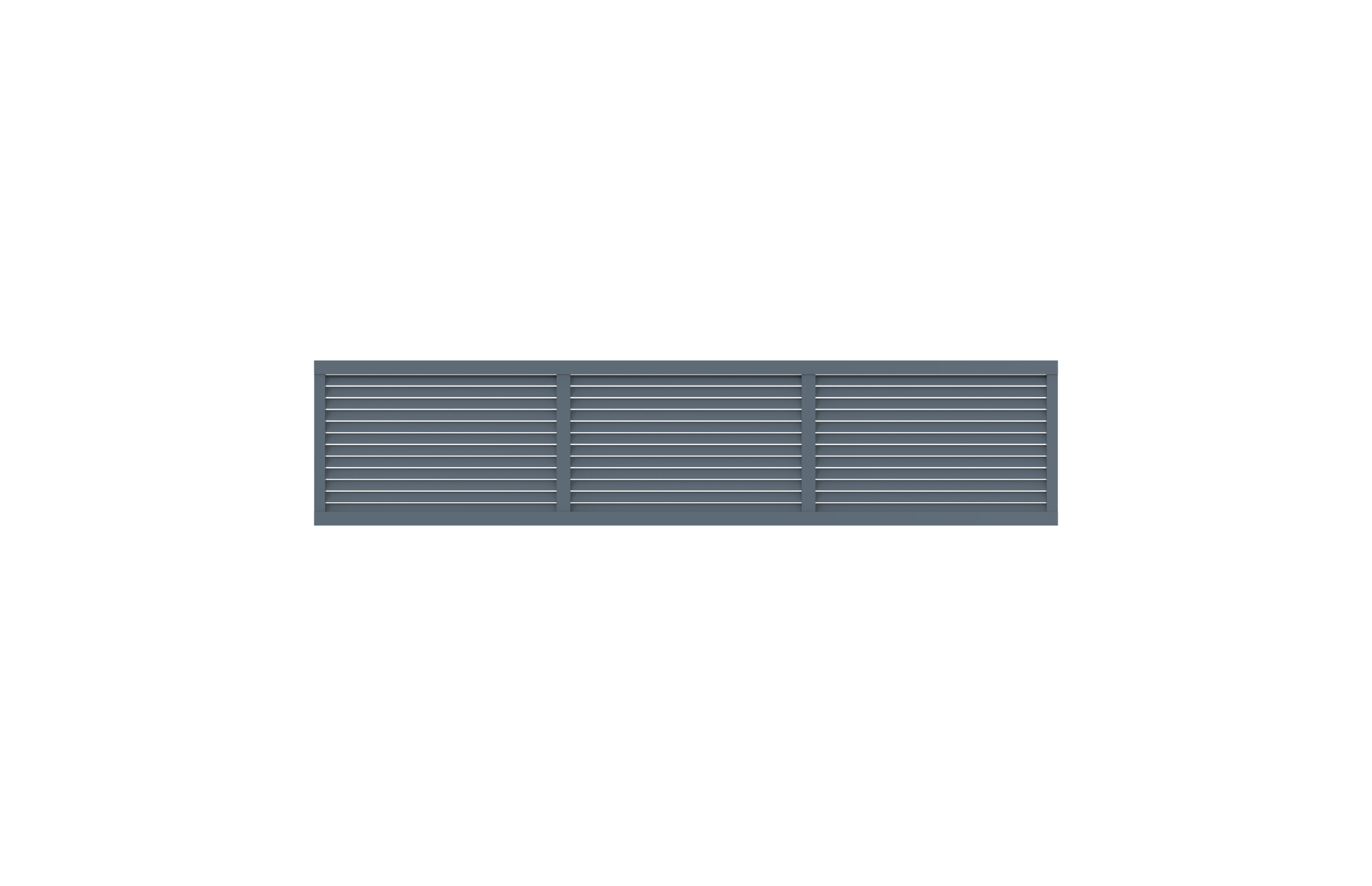 Aluminum Spandrel with 2 Vertical Mullions