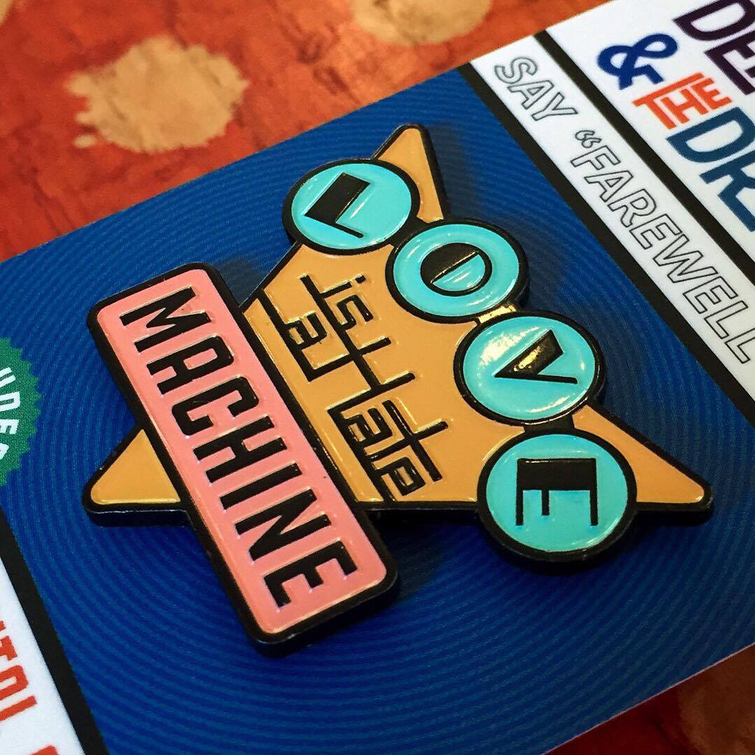 Since the band would no longer be playing once this album released, I decided to design an enamel pin that could act as physical album art, accompanied by digital download codes.