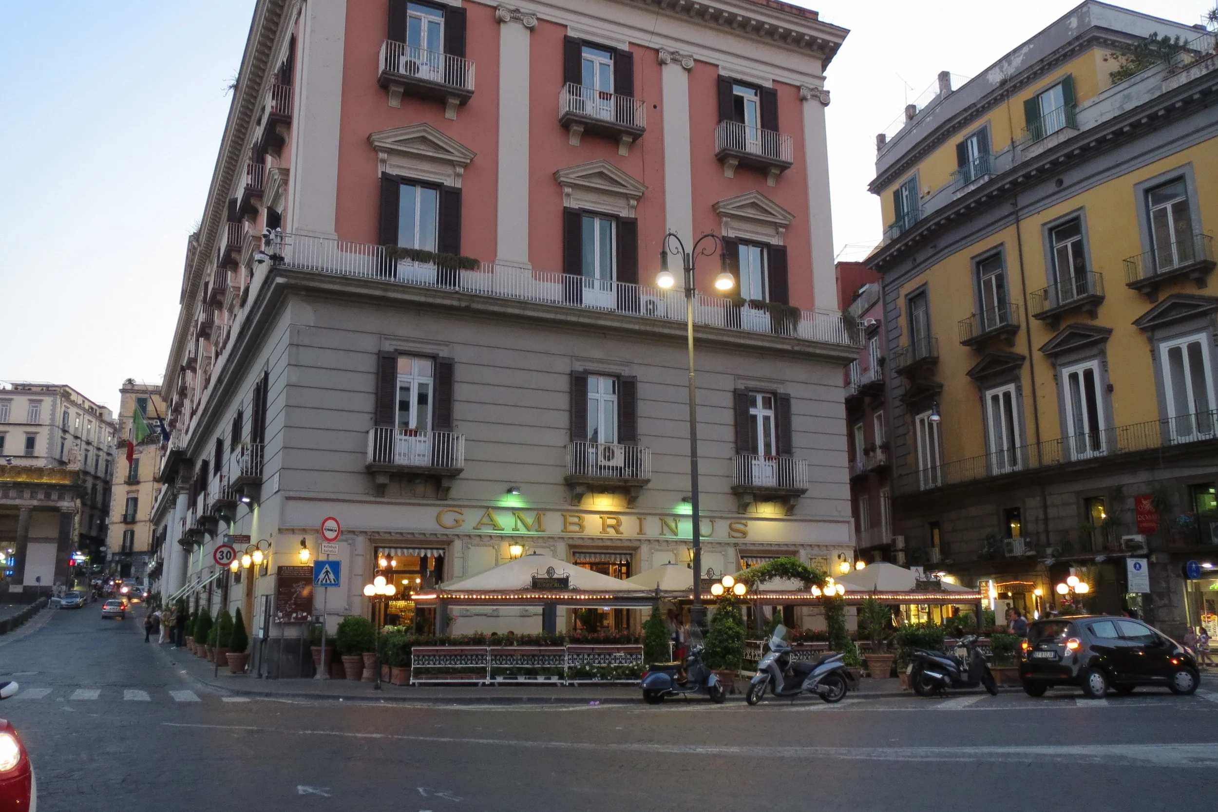 The caffe' Gambrinus, via Chiaia 1/2, 80132. 