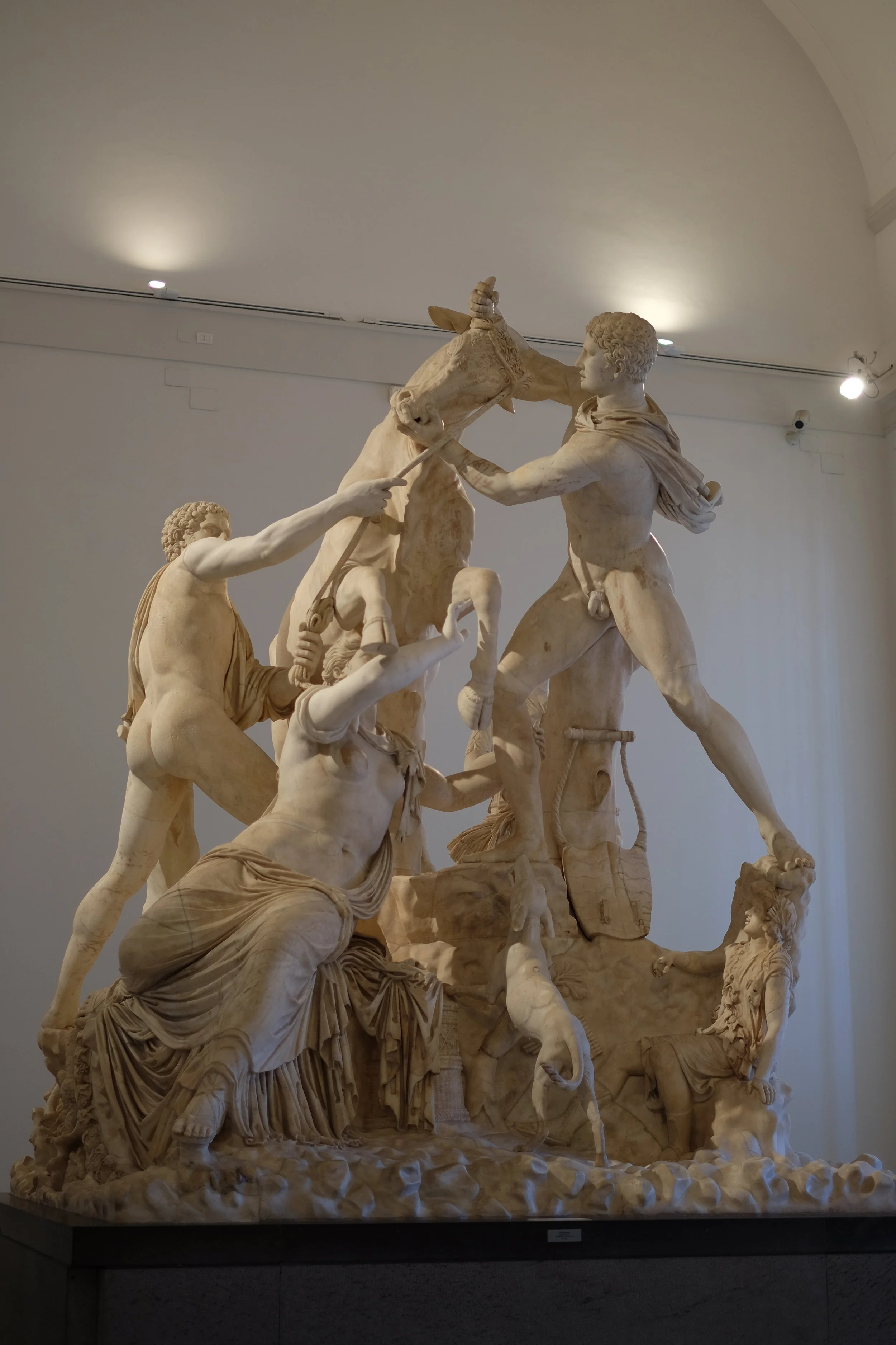 The Farnese Bull , made from a single block of marble.