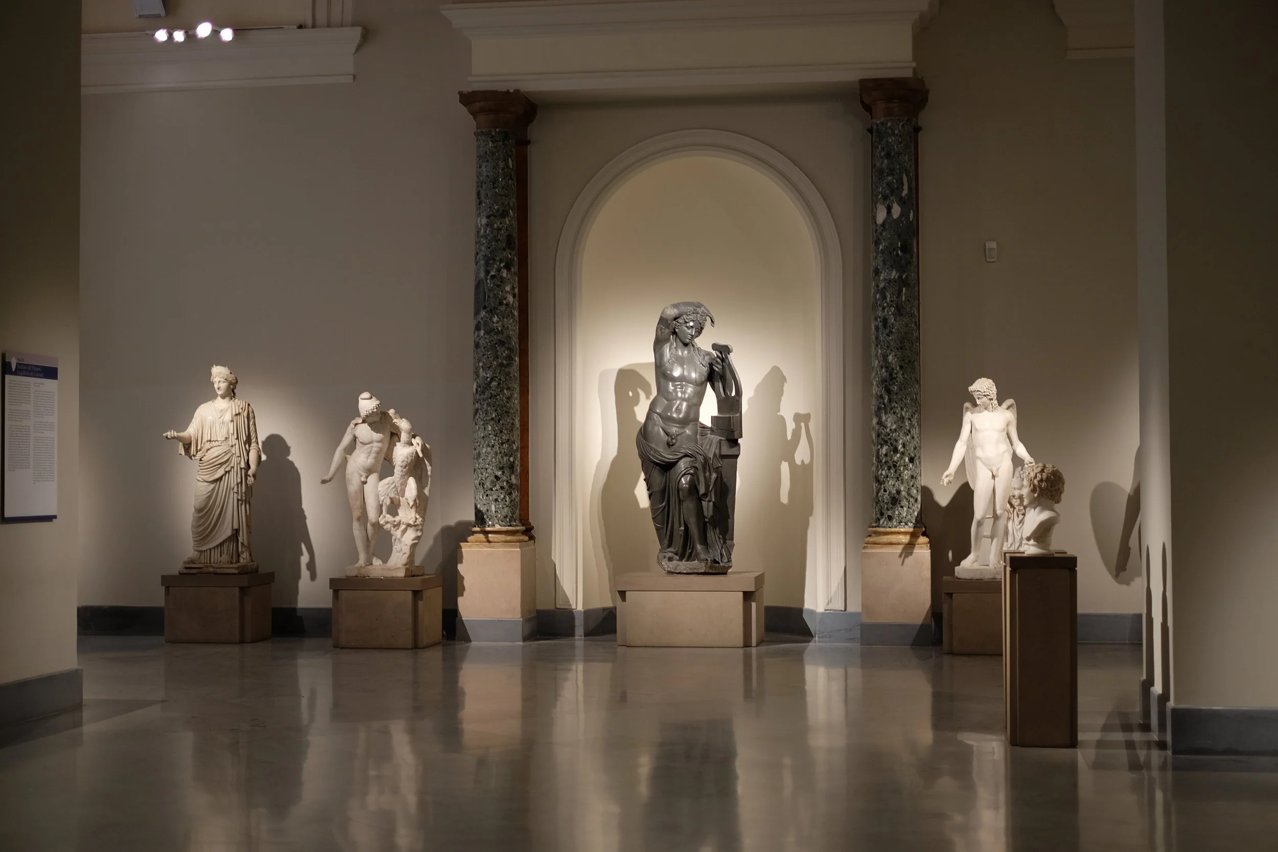 Statues from the Farnese collection.