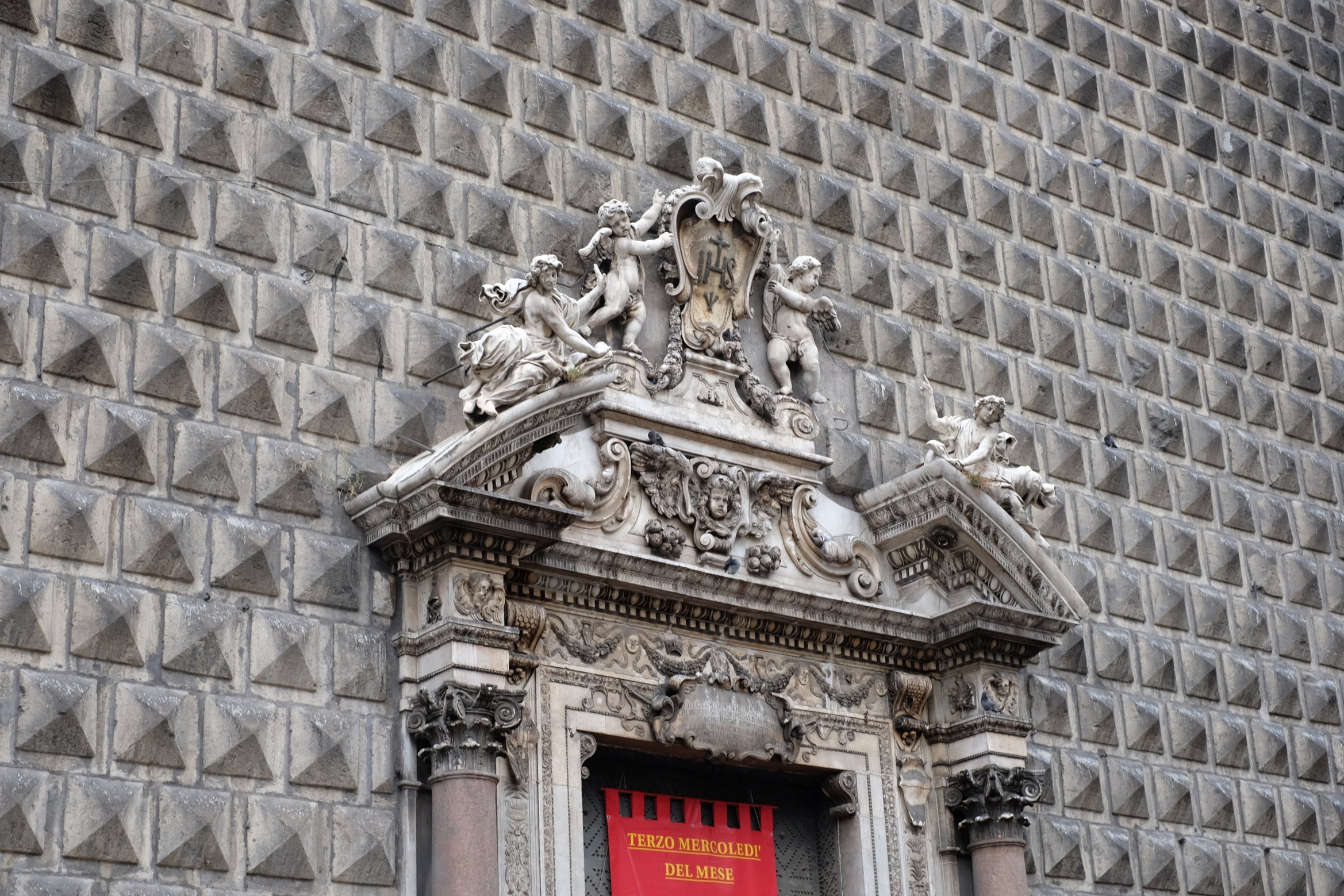 Detail of the façade.