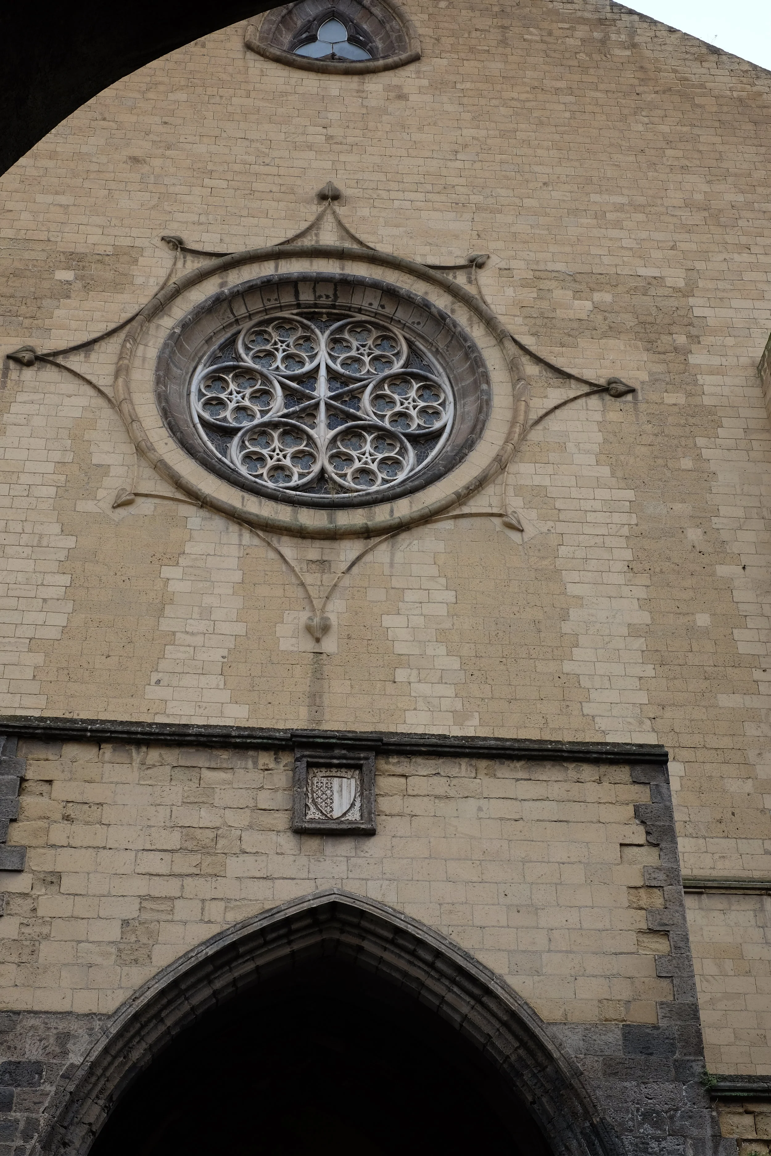 The Medieval façade of Santa Chiara.