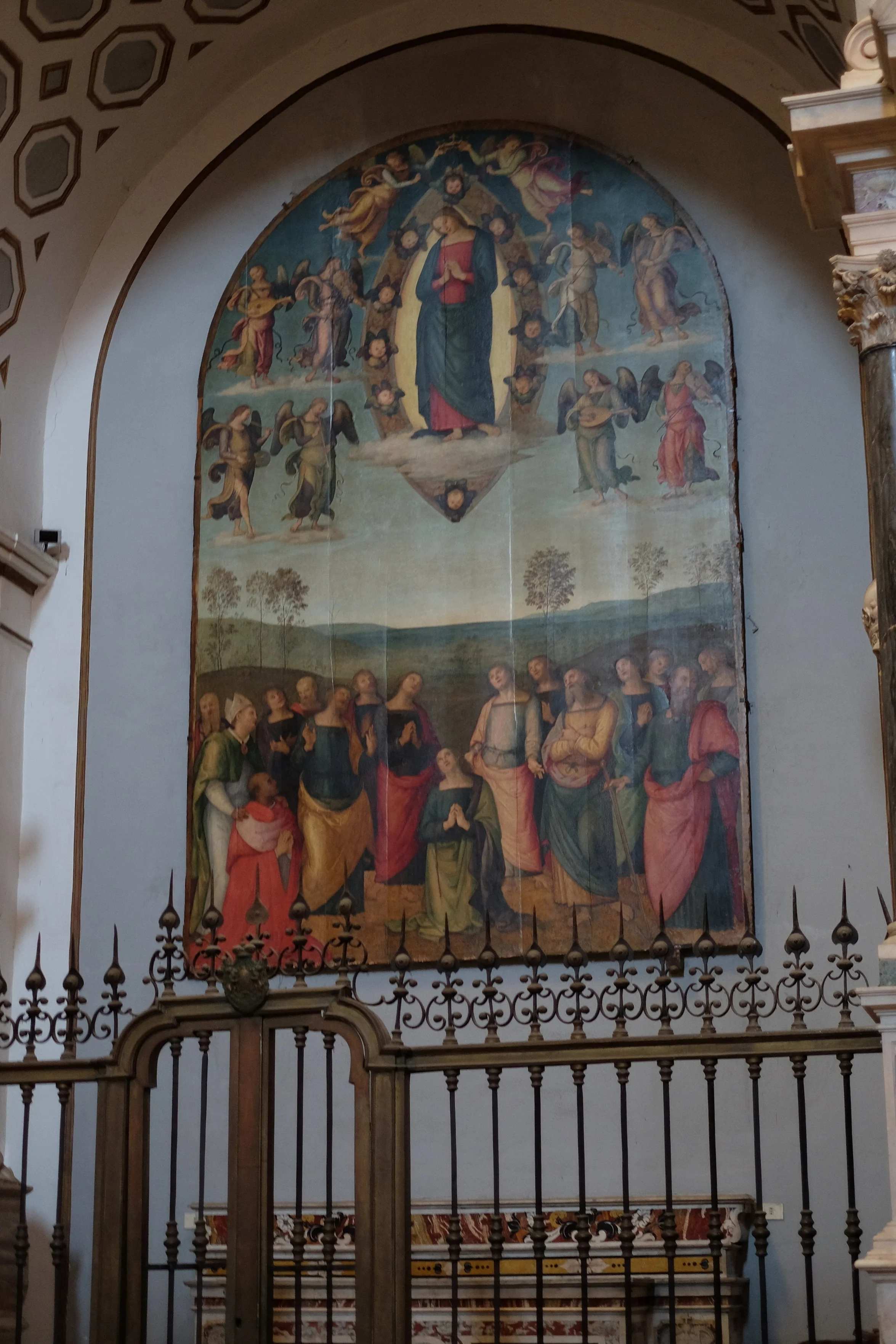 The altarpiece Our Lady of Assumption by Perugino.