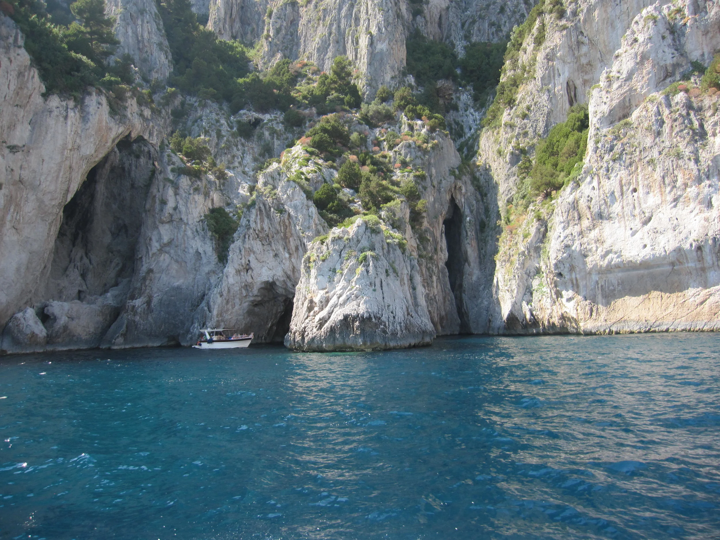 The entrance to one of the many grottos along the coast.
