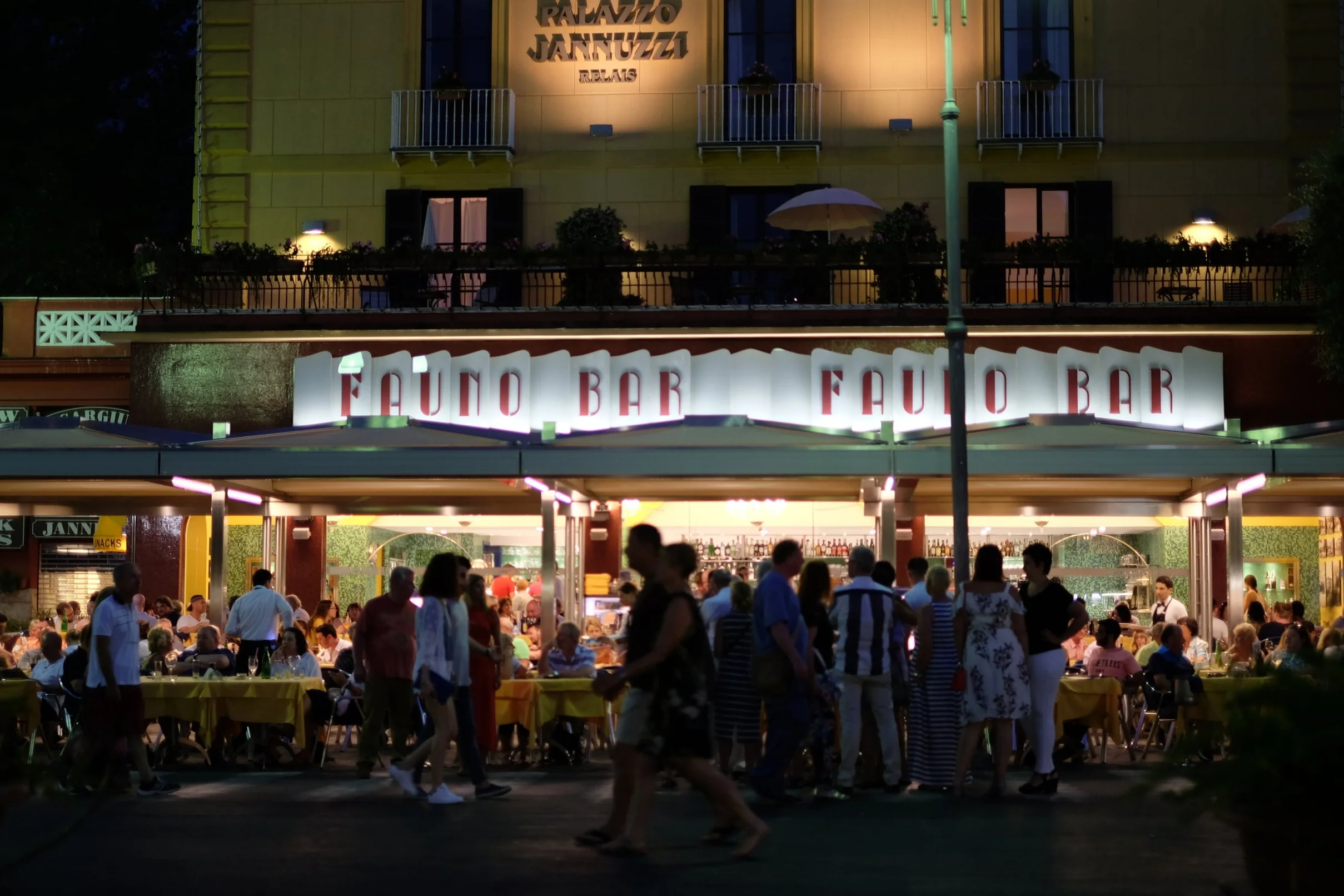 One of the two most famous bars in Sorrento: Fauno.