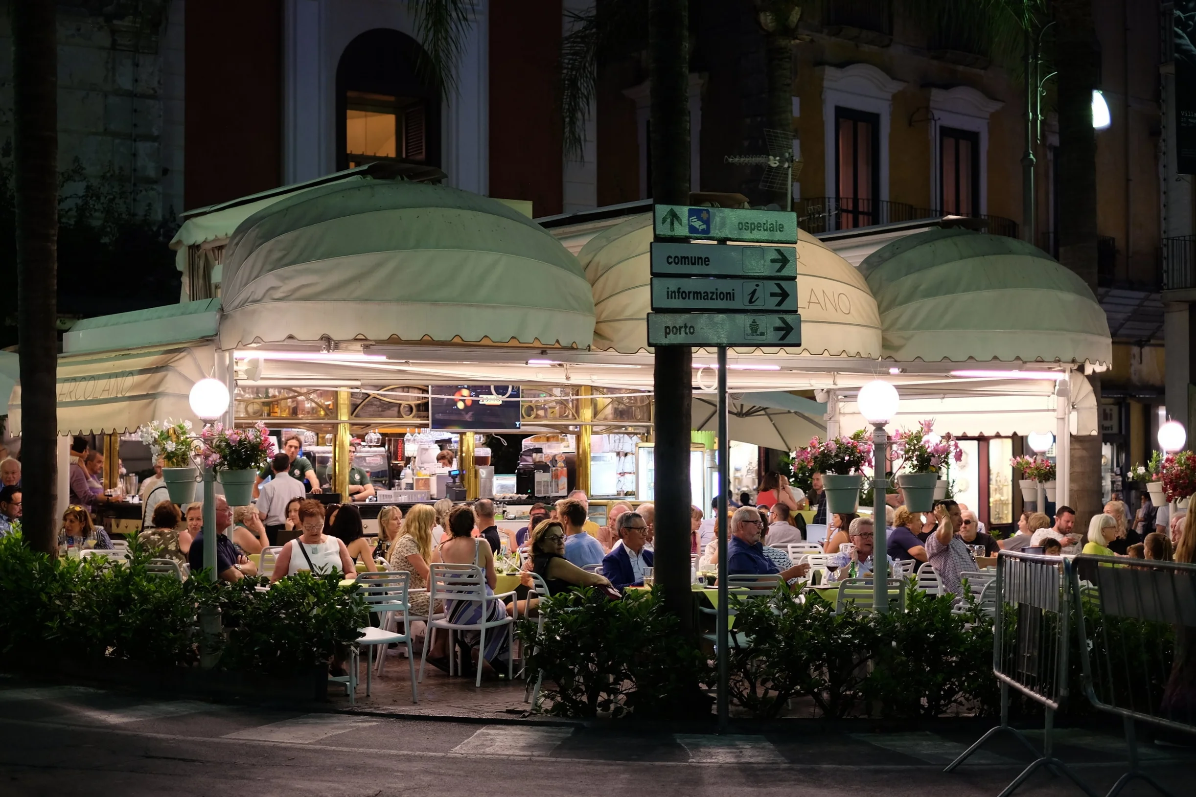Bar Ercolano. Both bar are in Piazza Tasso.