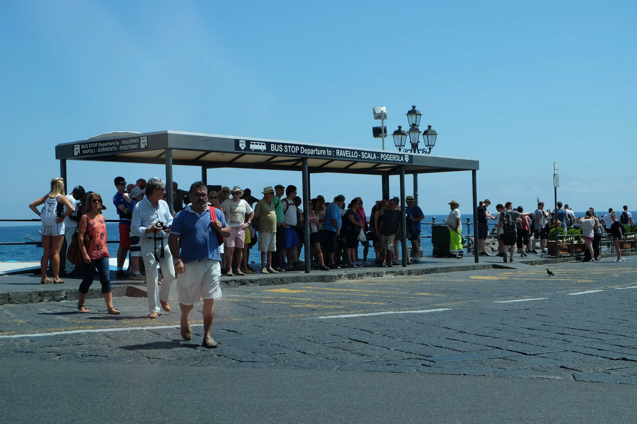 The Amalfi Port. Connection with coaches and boats to the rest of the coast and to Sorrento.