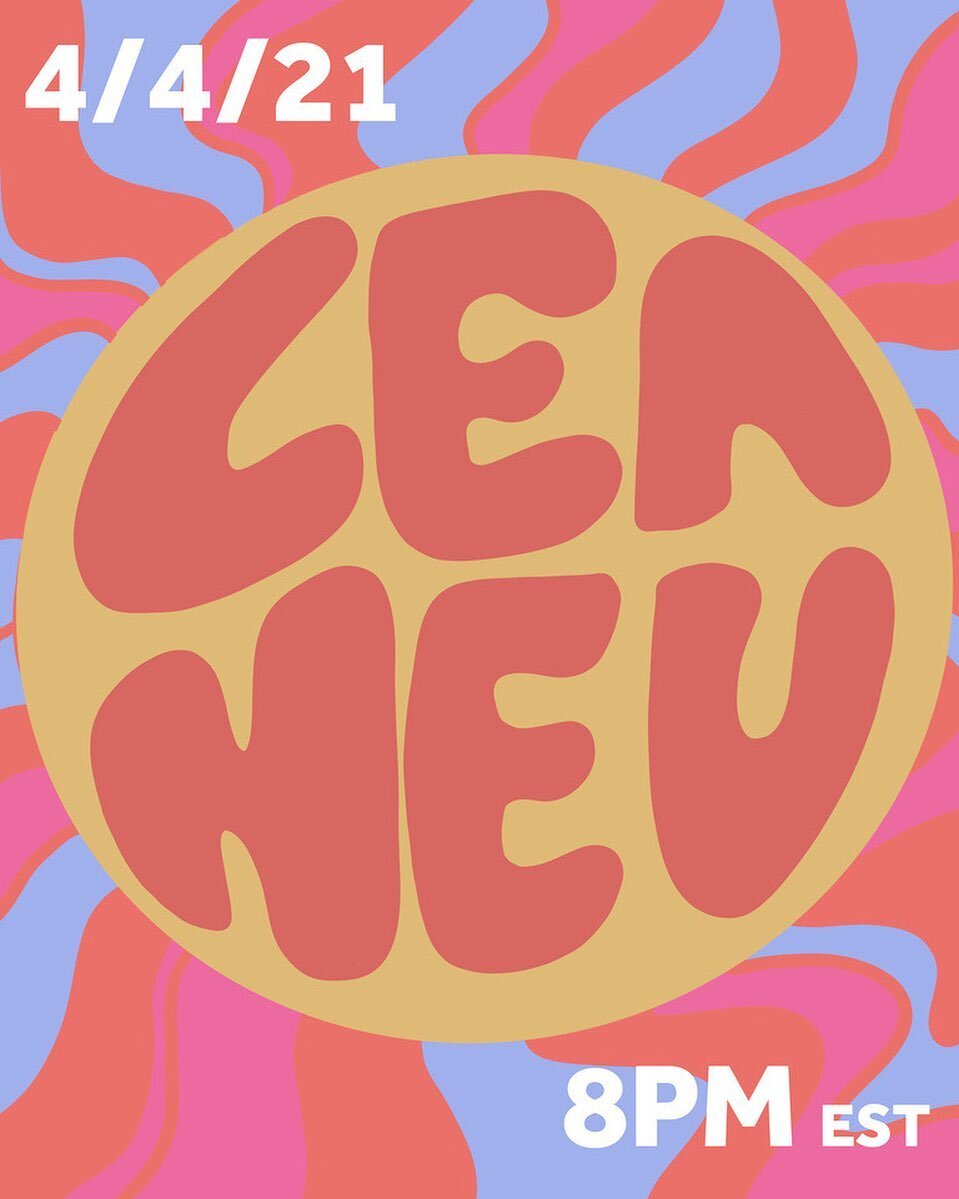 TOMORROW! Catch @leaneu on our Instagram live! Hosted by WECB LIVE!

Graphic by: @chloewiliams 🌞🌼
[alt text: a yellow, pink, and orange sun on a blue background reads &ldquo;4/4/21 Lea Neu 8pm EST&rdquo;]