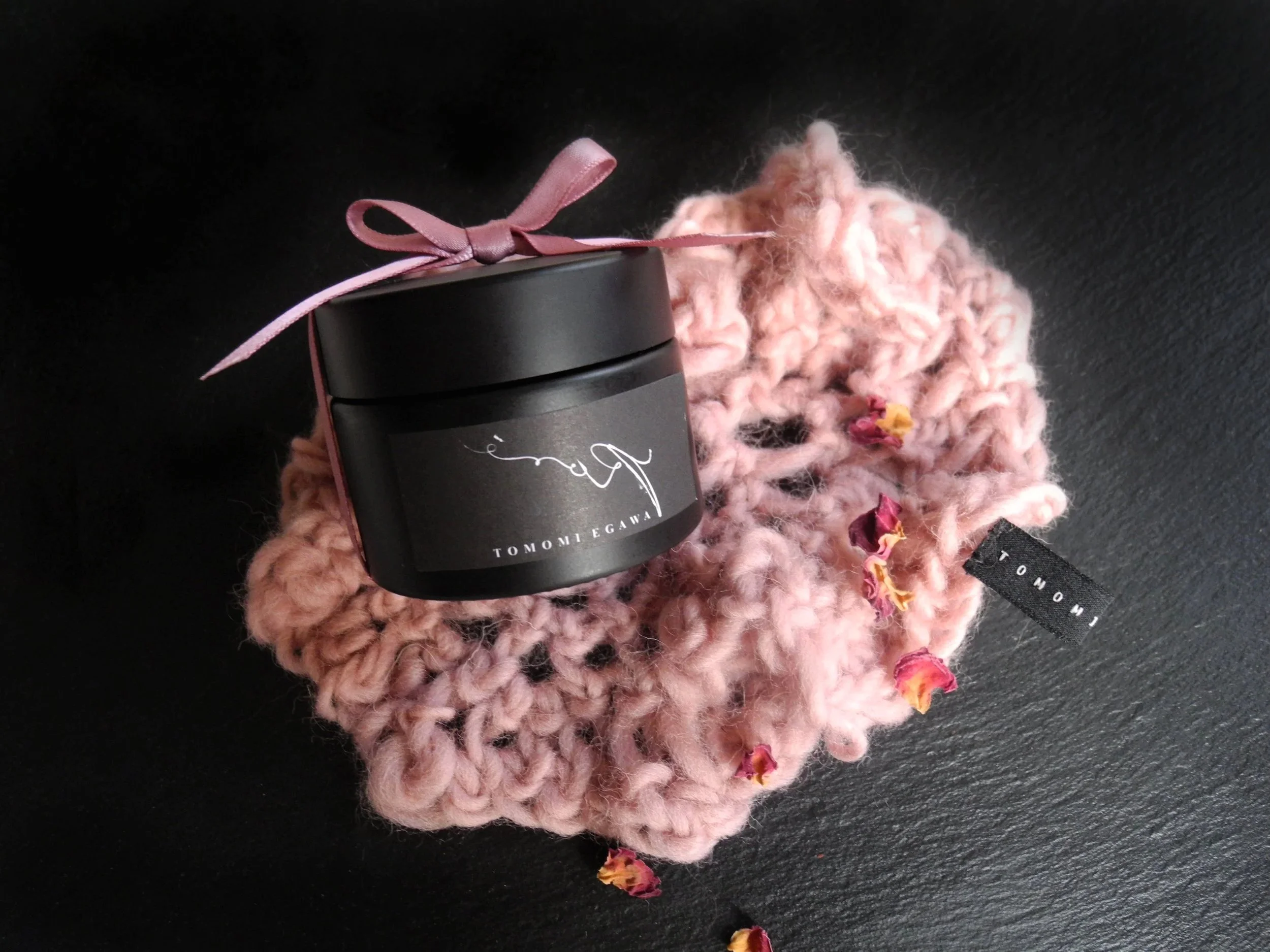 Organic Rosé Scrub & Rosé Pure Wool Tea Coaster Set