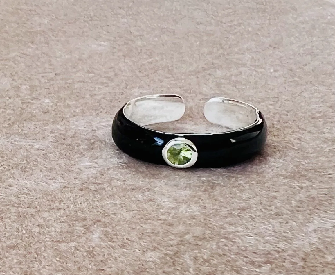Midnight Mint Ring Cuff