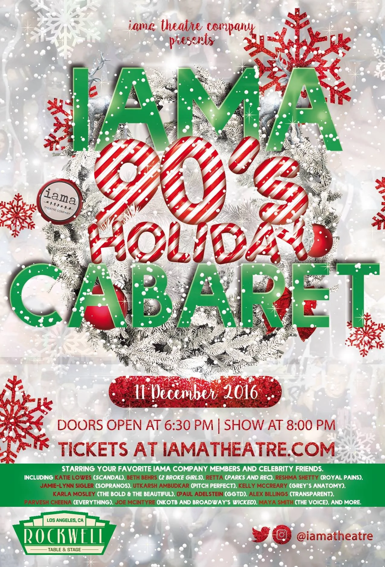 IAMA 90's Holiday Cabaret