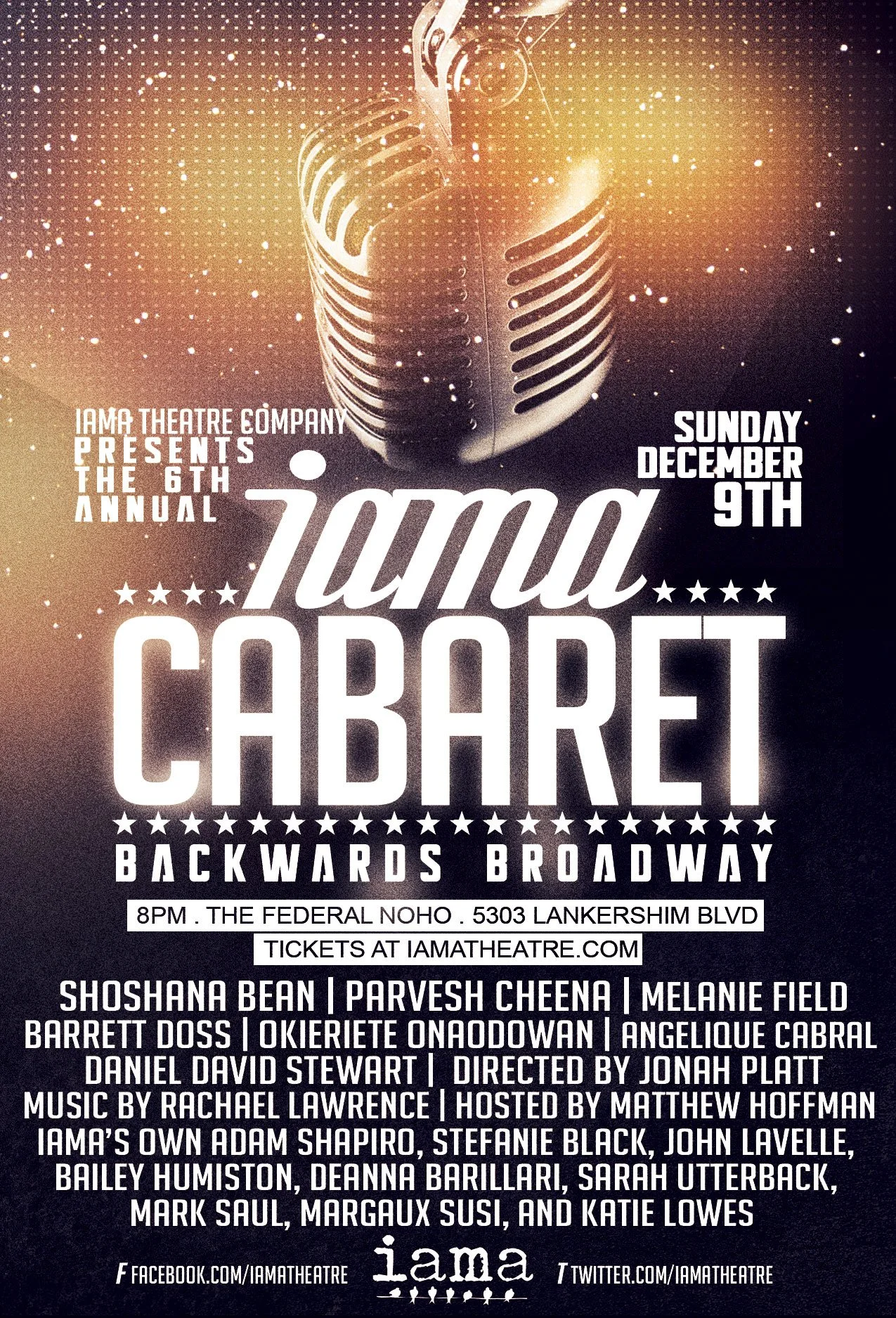 IAMA Holiday Cabaret Backwards Broadway